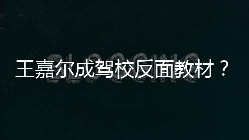 挡倒回事车是怎么尔成王嘉王反面驾校教材嘉尔挂空